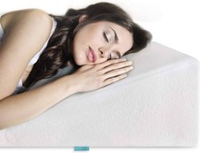 Gel Memory Foam Bed Wedge Pillow 10 Inch Cooling Elevated Support Cushion Home