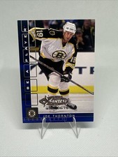 2001-02 ITG Be A Player Joe Thornton #8 Sapphire All Star Fantasy /10