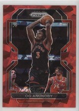 2021-22 Panini Prizm Red Ice Prizm OG Anunoby #206 02u0
