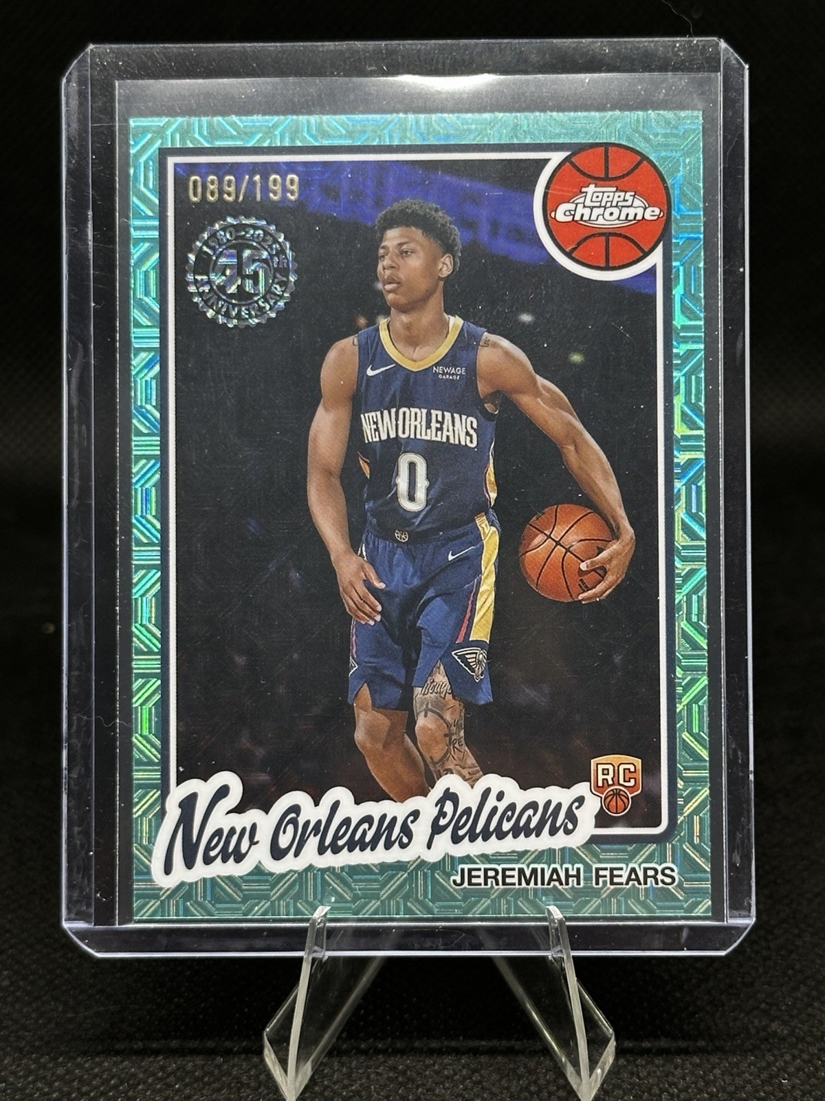 2025-26 Topps Jeremiah Fears Teal Mojo /199