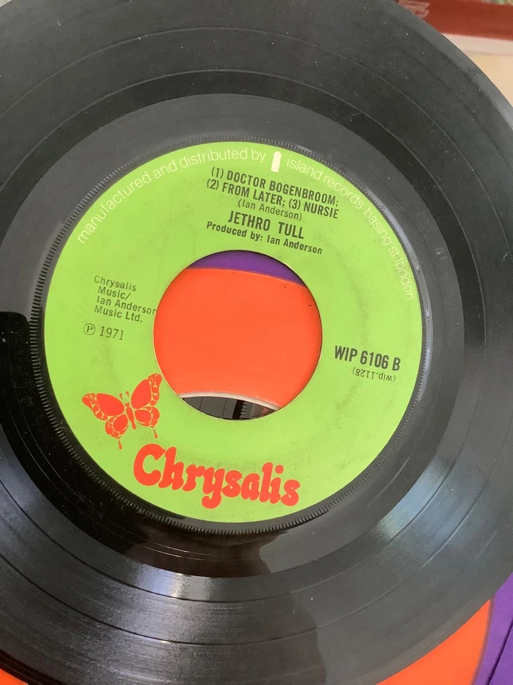 Jethro Tull.  Life is a long song. 7" vinyl   1971. Chrysalis Foto 2 de 2