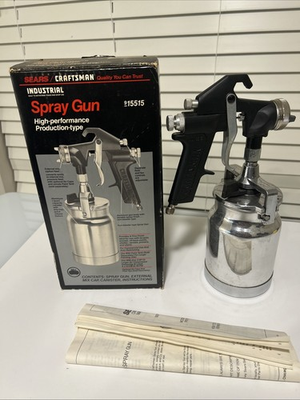 #ad Vintage Craftsman Paint Spray Gun 9 15515 High Performance Sears New. $23.90