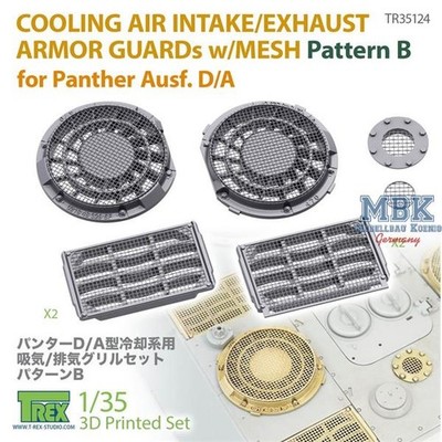 T-Rex Studio TREX35124 Lüfter + Gitter Cooling air intake Panther D/A 2