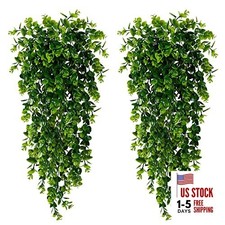 4 Pack Artificial Hanging Plants Fake Hanging Plant Faux Hanging 4Pcs