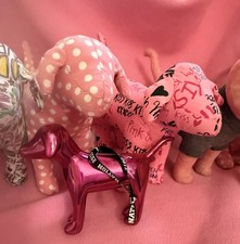 Victoria’s Secret PINK Lot of 6 Plush Retired Dogs + 1 Pink Dog Ornament