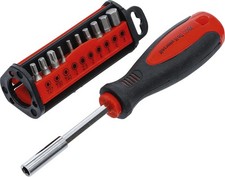Schraubendreher-Bit-Satz 31tlg Klappbox Magnet Torx PH PZ Innensechskant 1/4"