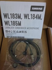 Shure WL185MB/C-LM3 Cardioid Lavalier Microphone Black