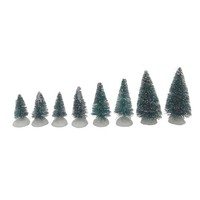 TannenbäUmchen 8Er Set GrüN Verschneit Weihnachten Deko Wohnaccessoires Winter