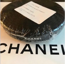 Chanel Emblematic Black Logo Ribbon, 1 pack of 25M New sealed