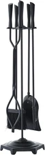 Fireplace Tools Set 5 Pieces Indoor Outdoor Sturdy Fire Place Poker Sets    