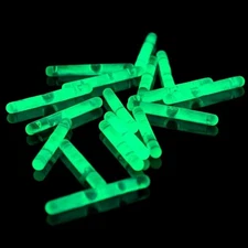 Fun Central 50 Pack - 1.5 Inch Mini Glow Sticks - Green Light-Up Party 