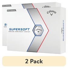 2 pack Callaway Golf 2023 Supersoft Golf Ball-White 12pk