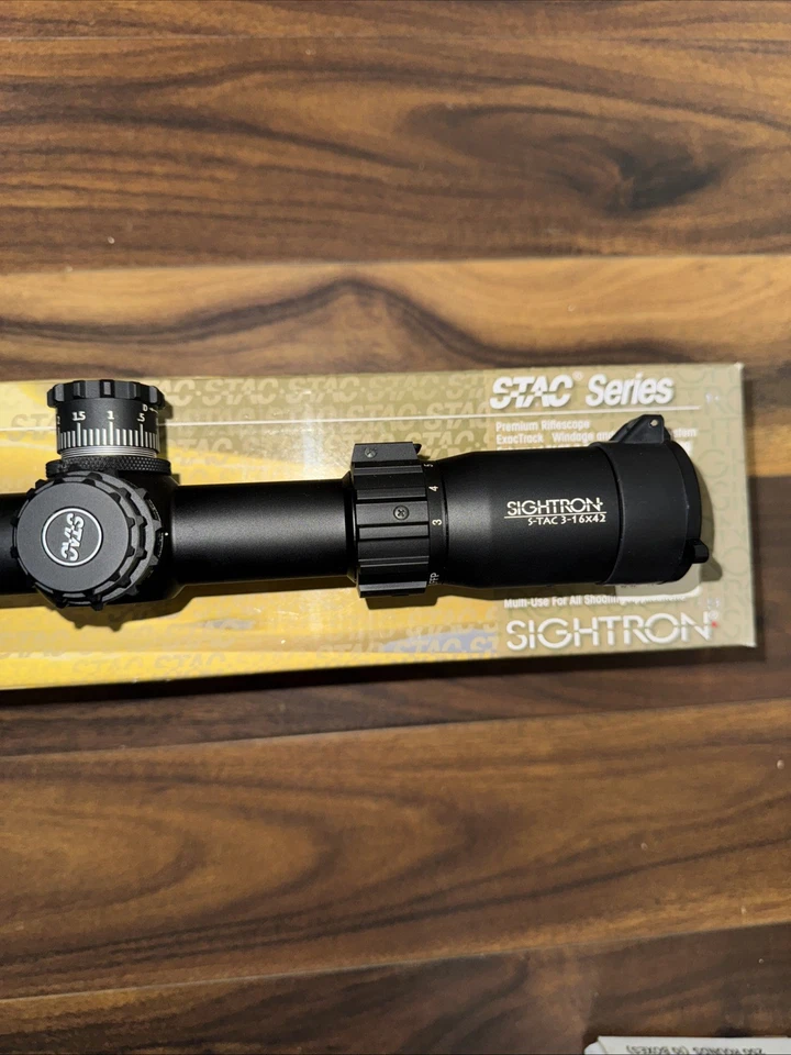 Mira para rifle Sightron S-TAC FFP 3-16x42 Zero Stop - Mil-Hash-2 #26017 Foto 3 de 4