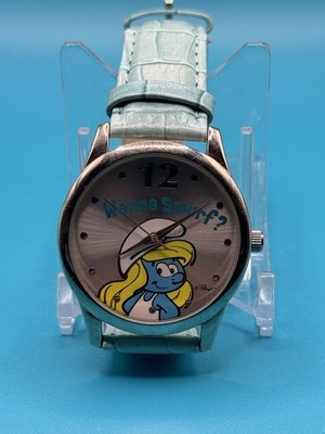 Wanna Smurf Smurfette 50th Anniversary Watch *Needs New Battery*
