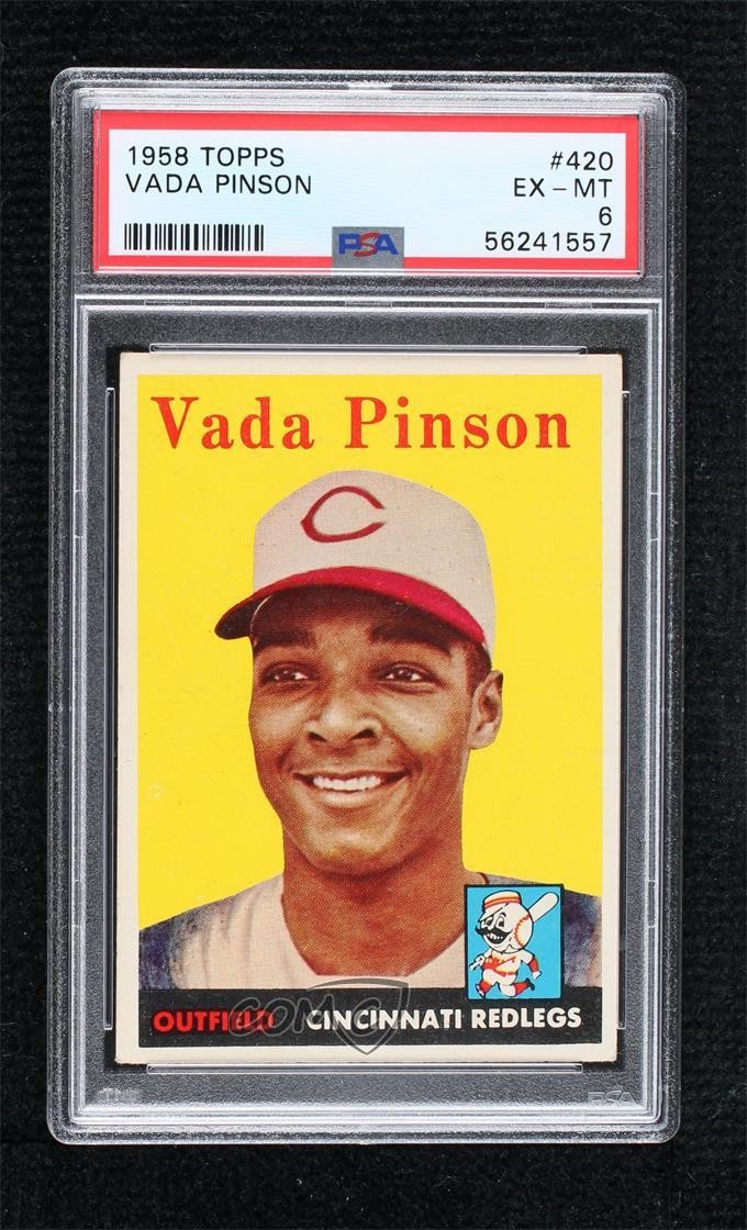 1958 Topps Vada Pinson #420 PSA 6 4q5