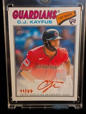 2026 Topps Heritage C.J. Kayfus (RC) Red Ink Auto #/77 🔥 Topps Real One 🔥