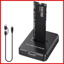 ULXUUUN NVMe M.2 SSD to USB-A/C Reader Adapter for 2280 2260 2242 2230