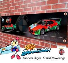 BMW M1 Procar Art Car by Andy Warhol (E26) 1979 PVC Banner for Garage etc LARGE