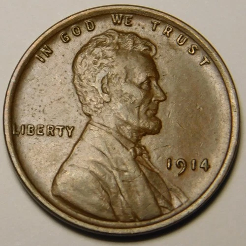 1914 P Lincoln Wheat Cent Penny EF  "Actual Coin Pictured"