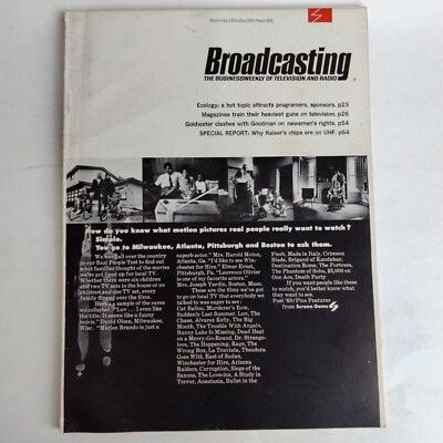 Broadcasting The Business Weekly Of Television And Radio March 16th 1970 Ecology