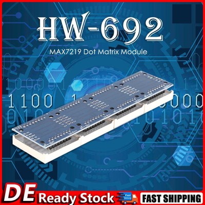 MAX7219 Dot Matrix Modul LED Matrix Display Modul 5V 8×8 für Arduino DIY DE