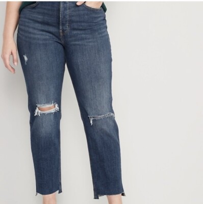 NWT Old navy Sky-high Straight Jean Size 4