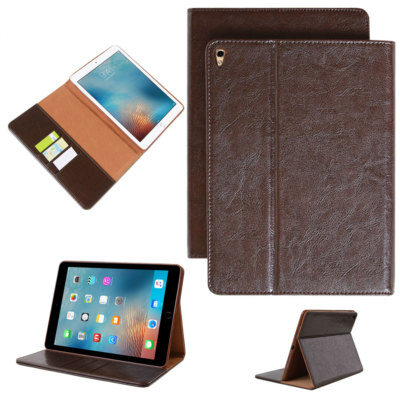 Premium leather cover for Apple iPad mini 4 tablet protective cover case bag Brown