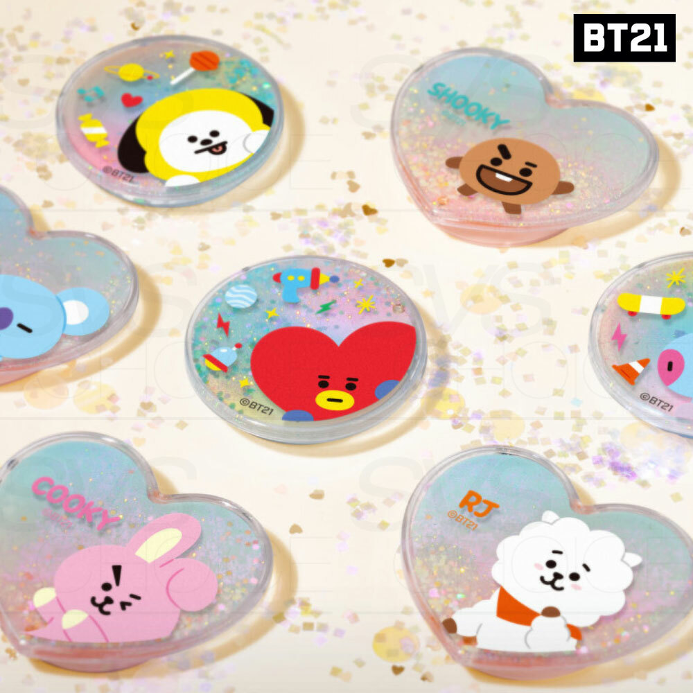 BTS BT21 Official Authentic Goods Bling Party Grip Holder +