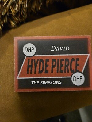 David Hyde Pierce Custom Signed Card - Played Cecil Terwilliger In