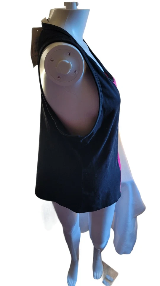 G.W. Sport Womens Athletic Tank Top Sleeveless Blk/pink Sz 1X - Image 4 of 4