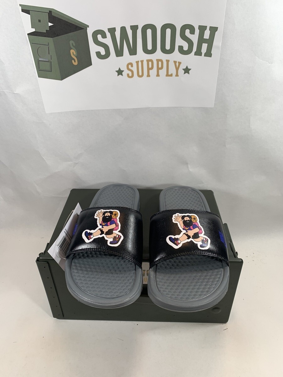 Nike Benassi JDI Hiking Men’s Slide Cool Grey Persian Violet 631261-037 Size