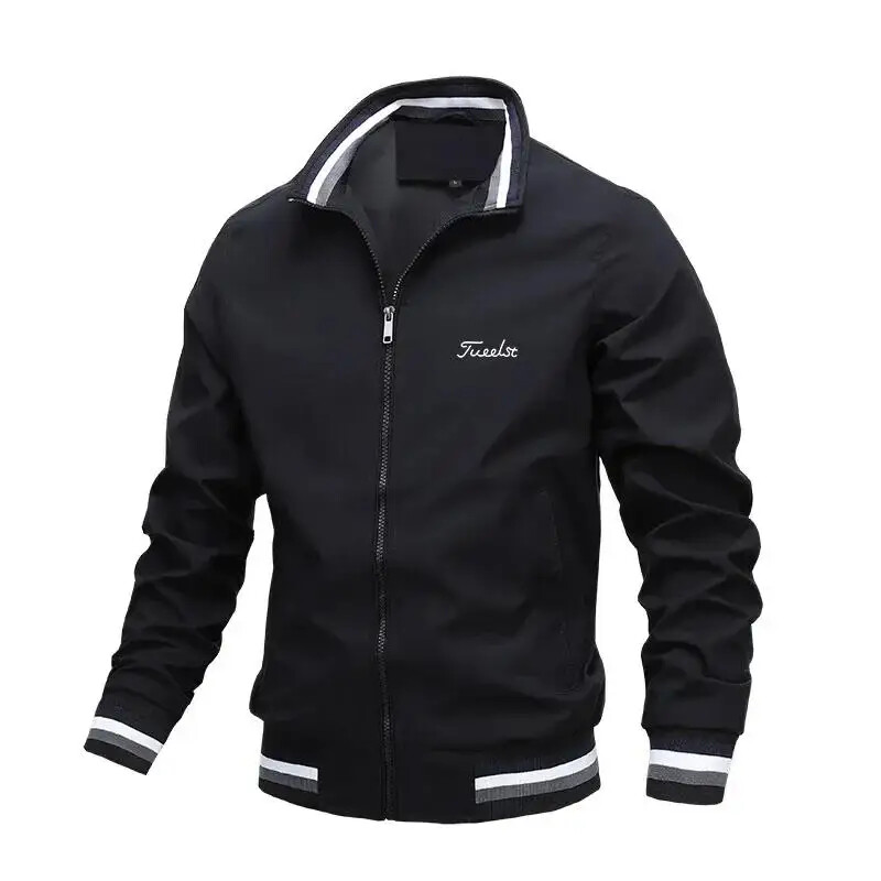 2025 Embroidery Brand Logo Golf Jacket Men's Clothing Autumn Casual Sports