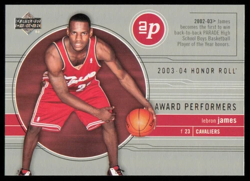 2003-04 Upper Deck Honor Roll Award Performers Lebron James Rookie #AP1