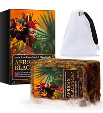 African Black Soap, 100 Natural for Dark spots , eczema , And Fights Acne
