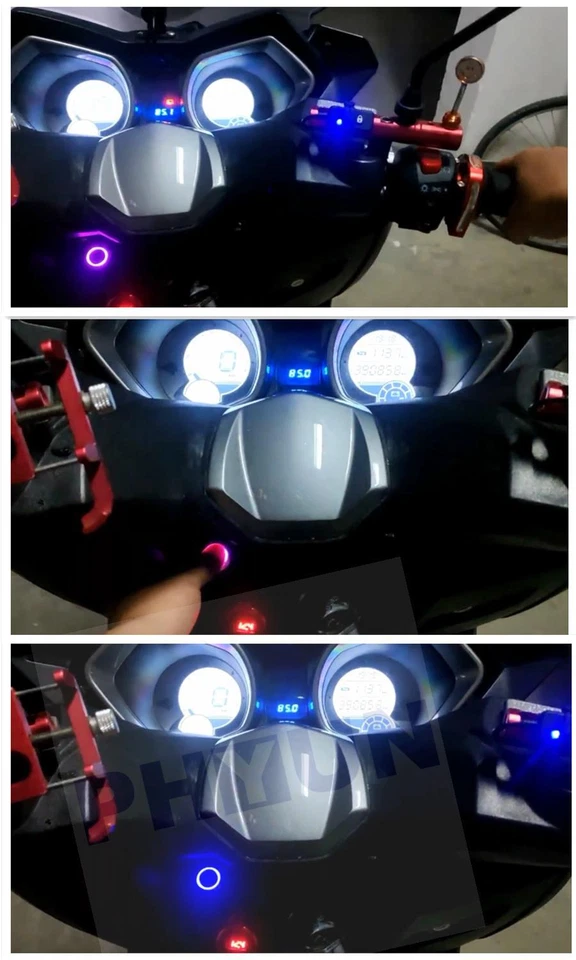 Tablero de control de huellas dactilares 12V módulo de huellas dactilares LED con una llave de arranque para puerta de coche Foto 2 de 4