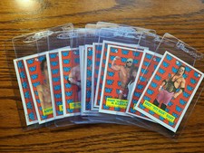 1987 TOPPS WWF LOT OF 12 STICKERS HOGAN SAVAGE ANDRE THE GIANT