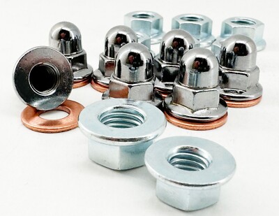 Nickel Chrome Top End Nut Kit For Honda CR250 - Cylinder & Head