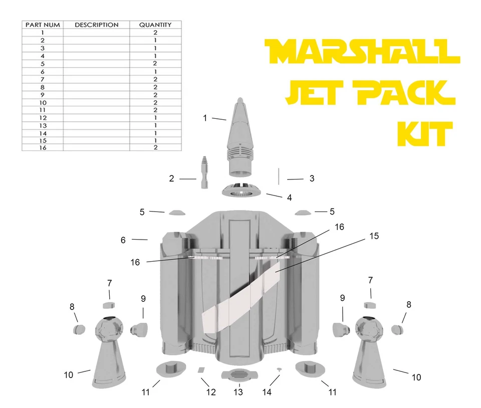 Marshal Cobb Vanth Jet Pack Kit - Image 3 of 4