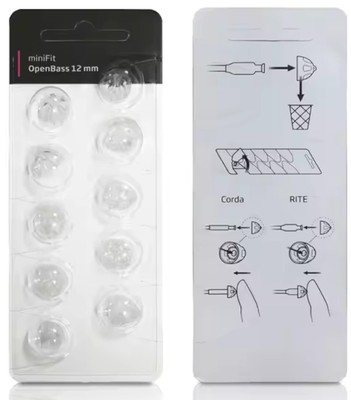 EWANTO Hörgeräte-Domes 12 Mm Für Oticon MiniFit – 50 Stück Im Blister, Offene Bass-Wiedergabe