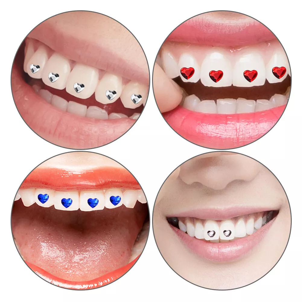 3pcs Dental Rhinestones Dental Rhinestones Teeth Gems Teeth Jewelry Tooth  Stones