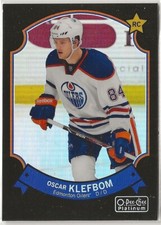2014-15 O-Pee-Chee Platinum Retro Rainbow Black #88 Oscar Klefbom 098/100 Rookie