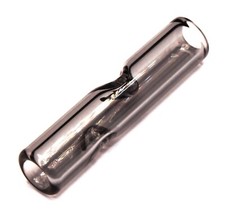 Glastip 8mm Schwarz handgearbeiteter Zigaretten Eindrehfilter
