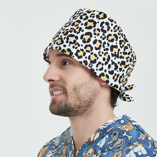 Womens/Mens Florals Printed Cap Scrub Hat/Cap Head Wear Adjustable Accessories - Picture 395 of 660