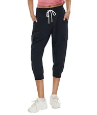 Women Capri Cargo Pants Multi Pockets Cropped Joggers Stretch Workout Sweatpants