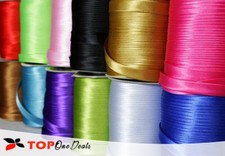 SATIN BIAS BINDING TAPE 15mm ( 0.59'') WIDE BLACK BLUE GREEN WHITE PINK PURPLE