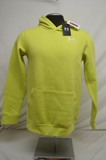 NEW Under Armour Boys YXL Youth Green UA Essential Fleece Hoodie