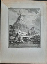 Volcan de Kamtchatkoi par JB Tilliard d'après Moreau vers 1790