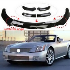 Add-on Universal For Cadillac Xlr 2004-09 Front Bumper Lip Splitter Glossy Black
