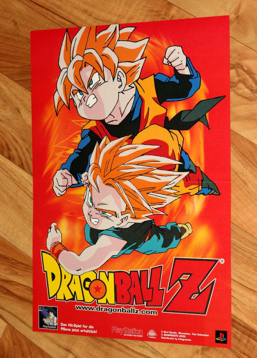 2002 F1 Formula One Arcade game / Dragon Ball Z PS1 Rare Poster