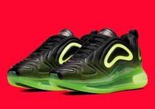 Nike Air Max 720 GS AQ3196-005 Black Hyper Crimson Volt Shoes Size 7Y
